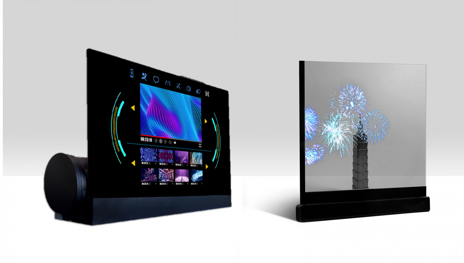 可卷式、折迭性、高透明